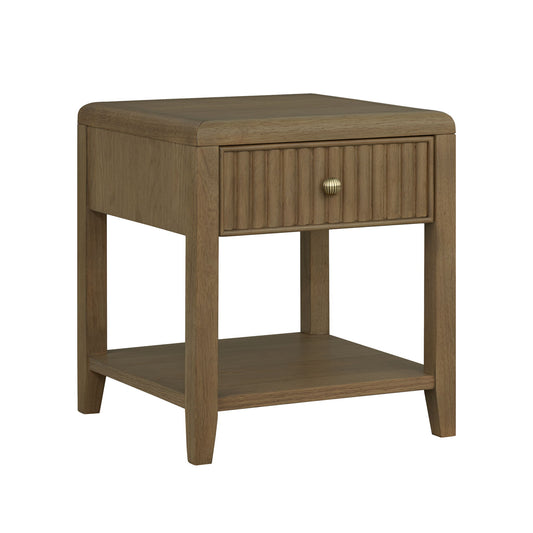 Reed - Chairside Table - Driftwood Oak