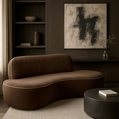 Swerve - Velvet 77" Upholstered Loveseat