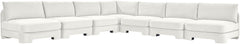 Hammond - Velvet Performance Fabric Upholstered 7 Piece Armless Sectional