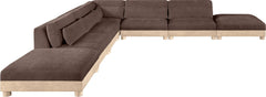 Turin - Chenille Fabric Upholstered Modular Sectional - Brown