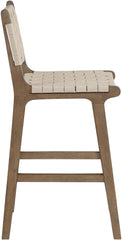 Entwine - Vegan Leather Upholstered Counter Stool - Painted Brown