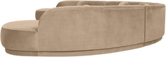 Avra - 189" Velvet Performance Fabric Upholstered Sectional