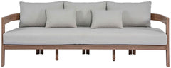 Newport - Water Resistant Fabric 86.75" Upholstered Outdoor Patio Sofa