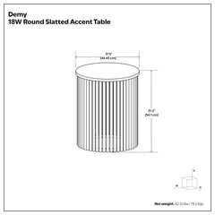 Demy - Handcrafted Metal Accent Table