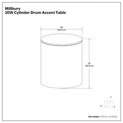 Millbury - Side Table - Natural