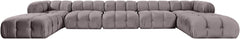 Orin - 7 Piece Modular Sectional (3 Modular Chairs, 2 Corner Chairs & 2 Ottomans)