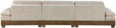 Turin - Chenille Fabric Upholstered Modular Sectional - Taupe