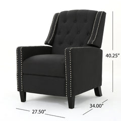 Classic Fabric Push Back Chair