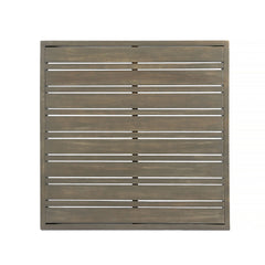 Oana Brava - Rustic Coffee Table With Slat Panel Design - Gray