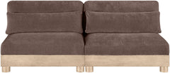 Turin - Chenille Fabric Upholstered Modular Sectional - Brown