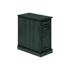 Accent Table With Storage Drawer For Living Room - Blue