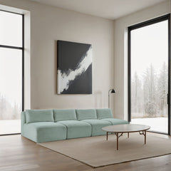 Shaggy - 4 Seat Modular Armless Sofa