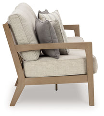 Hallow Creek - Sofa With Cushion - Driftwood