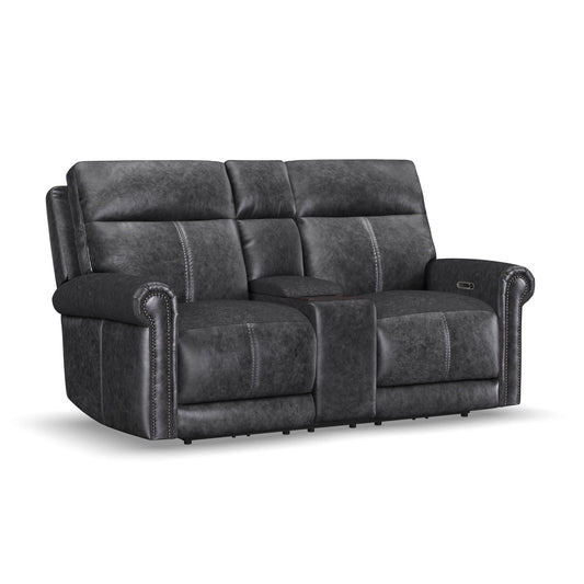 Alexander - Power Reclining Loveseat With Console, Power Headrest & Lumbar