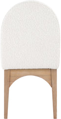 Waldorf - Boucle Dining Side Chair With Natural Legs