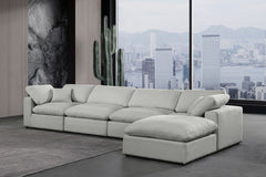 Comfy - 5 Piece Linen Modular Sectional With Chaise