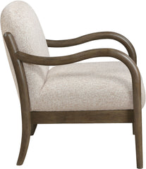Helmsley - Performance Fabric Upholstered Accent Chair - Brown Frame