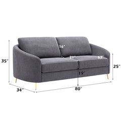 Sofa - Gray - Linen