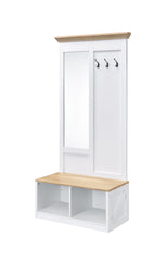 Melati - Hall Tree - Light Oak / White