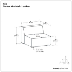 Rex - Center Sofa Module