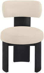 Atelier - Vegan Leather Upholstered Dining Chair (Set of 2) - Black Frame