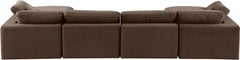 Comfy - 6 Piece Velvet Modular Double Chaise Sectional