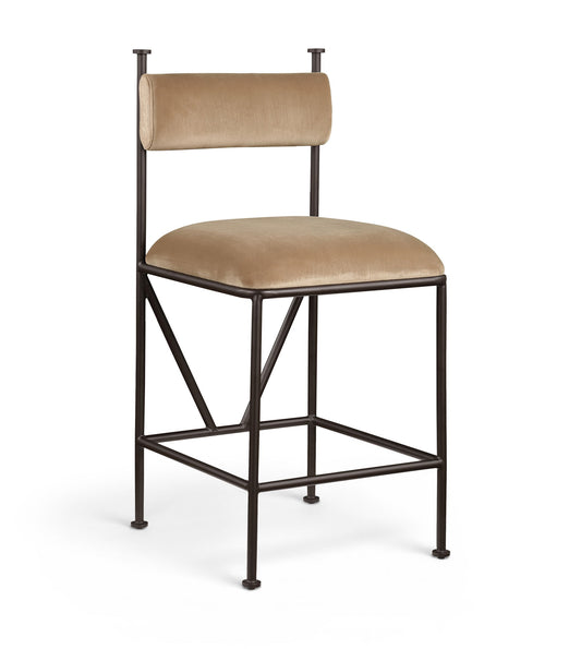 Monarch - Velvet Counter Stool (Set of 2)