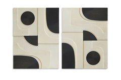 Element - Mango Wood 2 Piece Wall Art