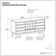 Clarkson - Sideboard With Storage - Brown