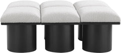 Pavilion - 6 Piece Modular Bench With Black Base