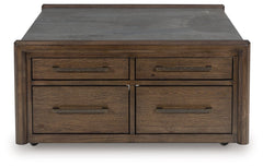 Kallenny - Square Cocktail Table - Brown / Gray