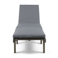 Ariana - Wood Chaise Lounge With Cushion