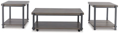 Wilmaden - Occasional Table Set (Set of 3) - Gray / Black