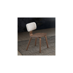 Casson - Boucle 7 Walnut Side Chair (Set of 2) - White / Walnut