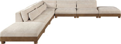 Turin - Chenille Fabric Upholstered Modular Sectional - Taupe