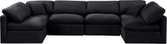 Indulge - Velvet 6 Piece Modular U-Shaped Sectional