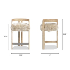 Millwick - Low Back Counter Stool