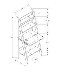 Computer Desk For Home Office, Laptop, Leaning, Storage Shelves