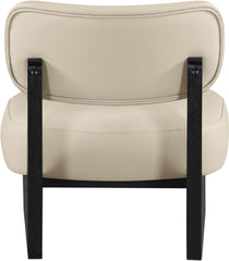 Vetra - Vegan Leather Upholstered Accent Chair With Black Base