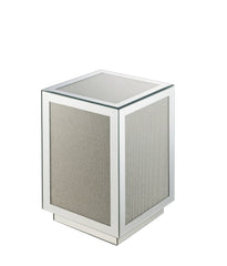 Noralie - Accent Table - Silver - Mirror