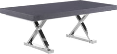 Excel - Oak Wood Extendable Dining Table - Rich Gray