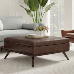 Owen - Multifunctional Square Coffee Table Storage Ottoman