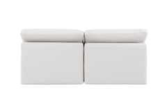Indulge - Faux Leather 2 Seat Modular Armless Sofa