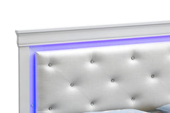 Elegant Queen Bed - Champagne