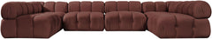 Orin - U-Shaped Velvet 6 Piece Modular Sectional