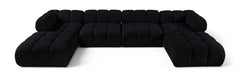 Orin - Velvet 6 Piece Modular Double Chaise Sectional