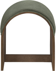Sable - Velvet Performance Fabric Upholstered Bench