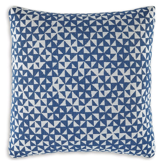 Jaycott Next-Gen Nuvella - Indoor/Outdoor Pillow (Set of 4) - Blue / White