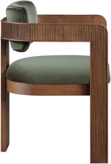 Sacha - Velvet Dining Chair With Brown Base (Set of 2)