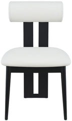 Dario - Faux Leather Dining Chair With Black Frame (Set of 2)